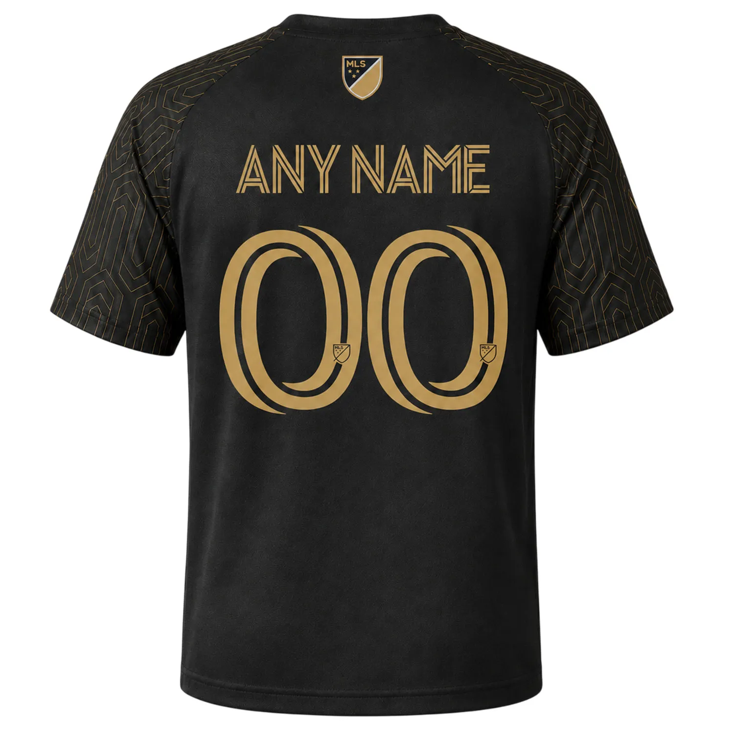LAFC Black Custom Soccer Jersey Deluxe Epic Gold Kit - Image 3