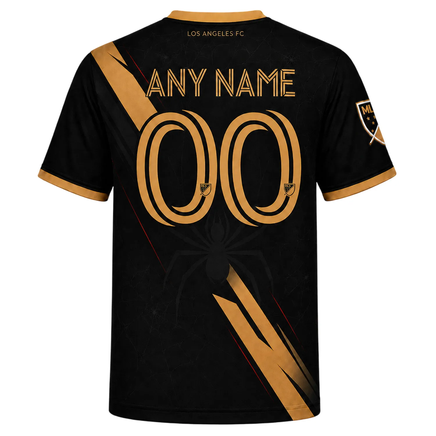 LAFC Black Jersey – Bold Gold Strike Custom Shirt - Image 3