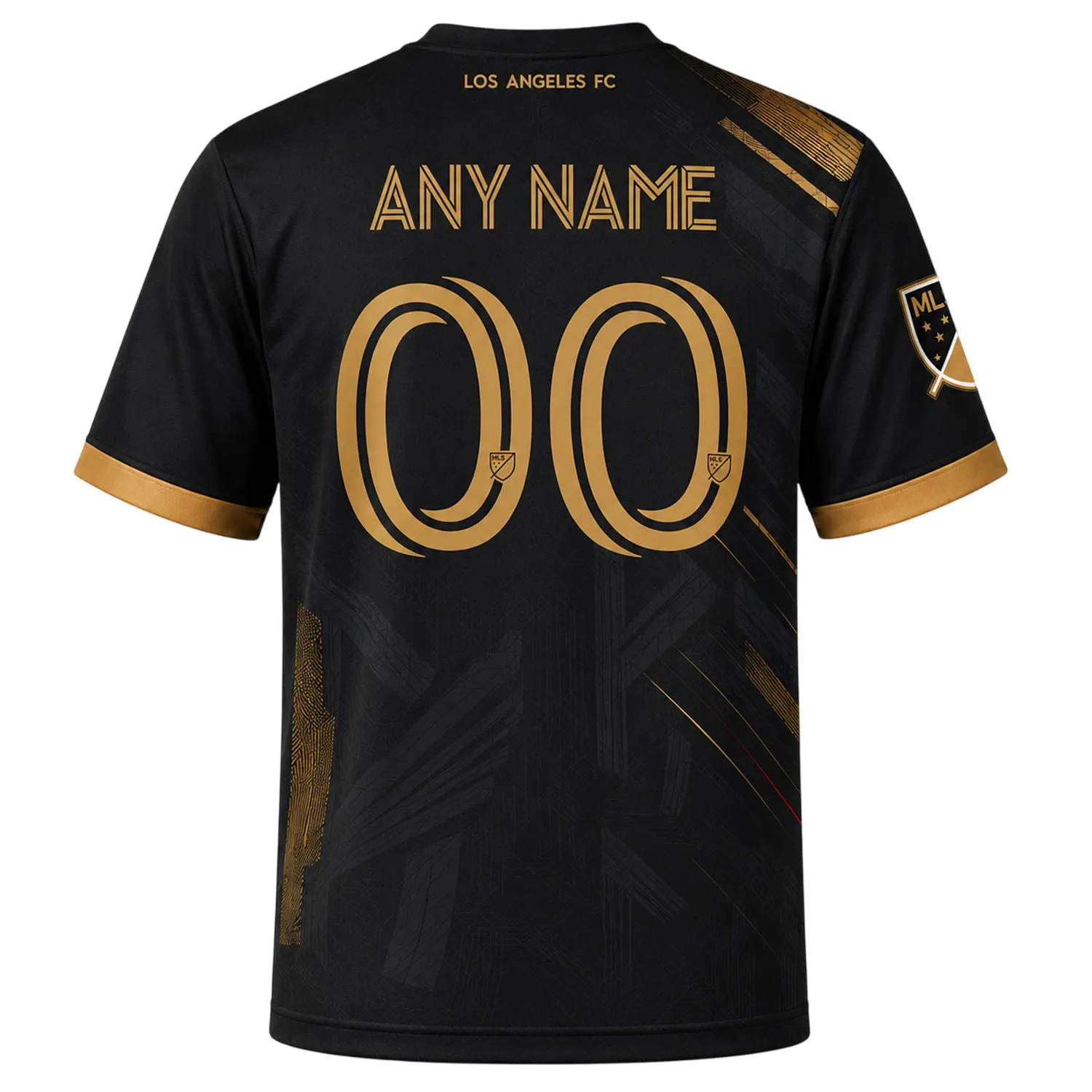 LAFC Football Custom Shirt – Essential Tonal Black Gold Jersey - Image 3