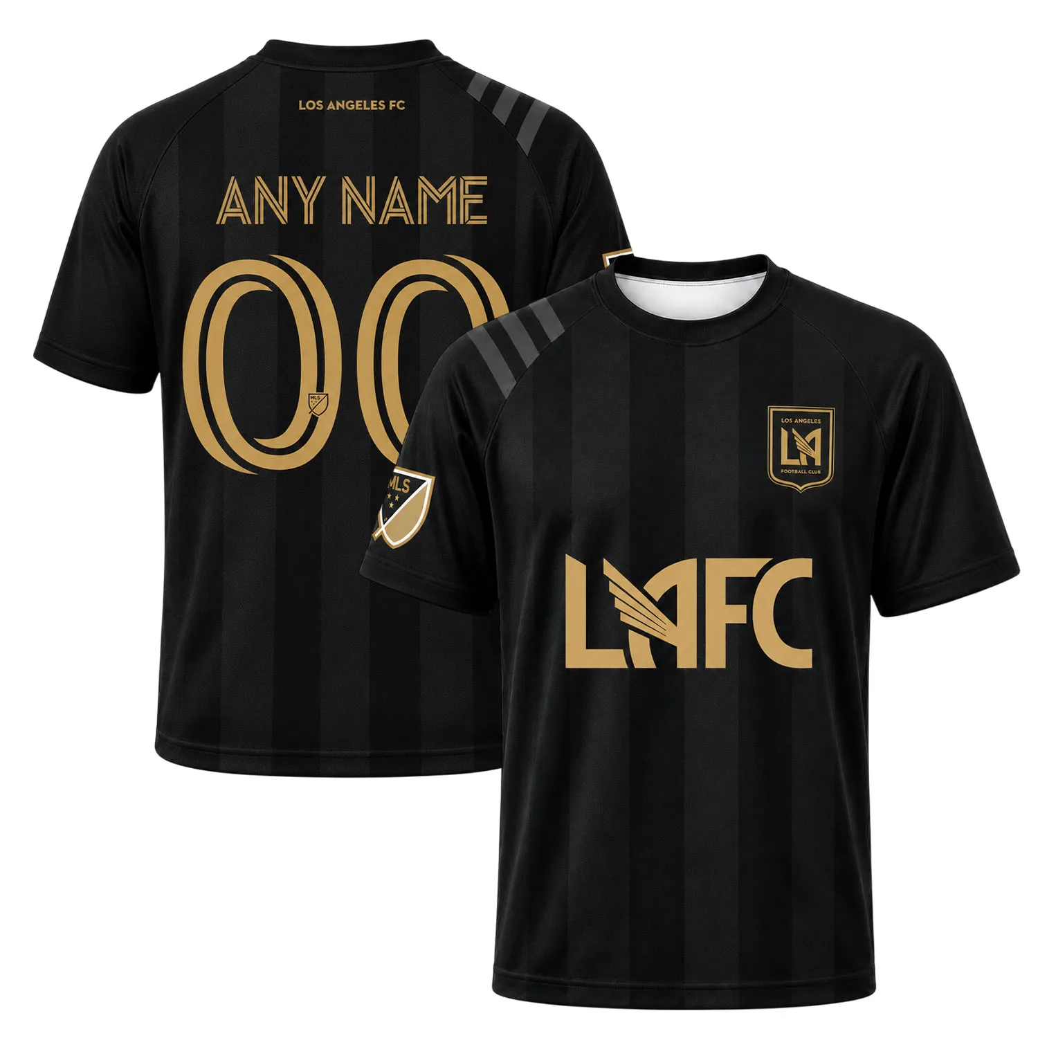 LAFC Soccer Jersey Custom Bold Striped Shirt