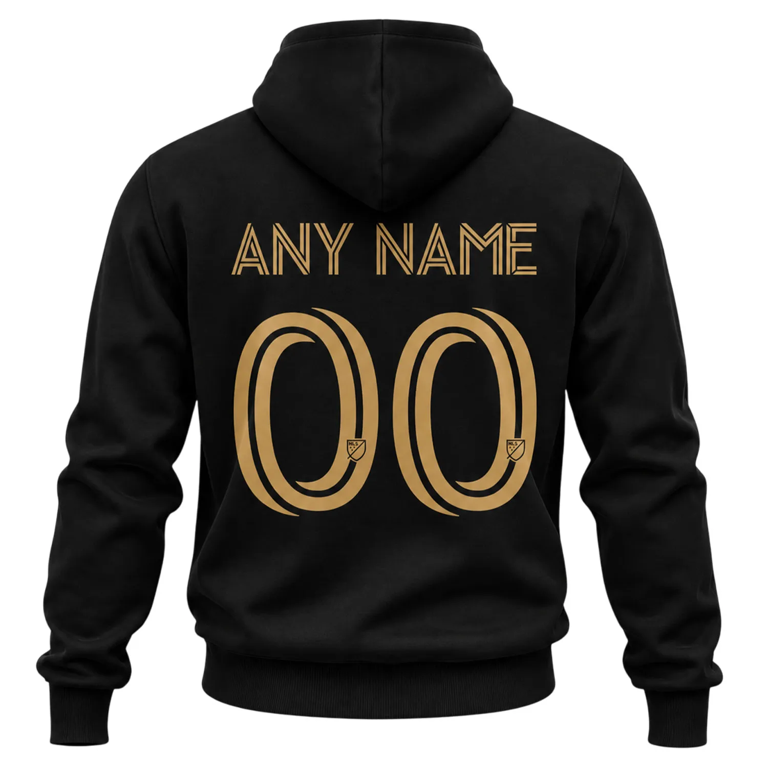 LAFC Vintage Custom Black Hoodie – Vibrant Soccer Gear Custom - Image 3