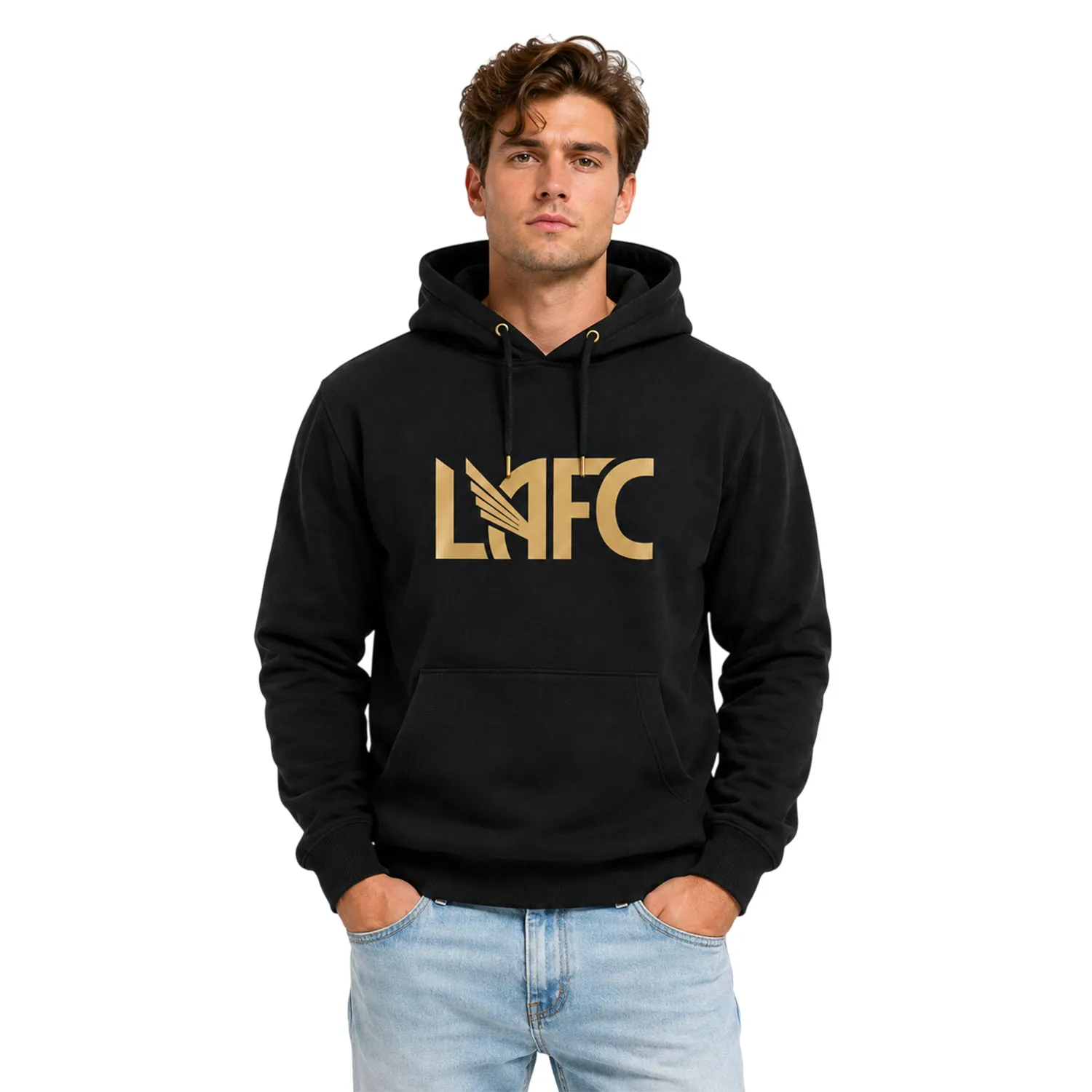 LAFC Vintage Custom Black Hoodie – Vibrant Soccer Gear Custom - Image 4