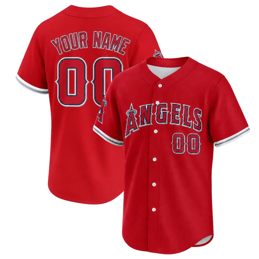 Los Angeles Angels Red Baseball Jersey – Stunning Fan Style