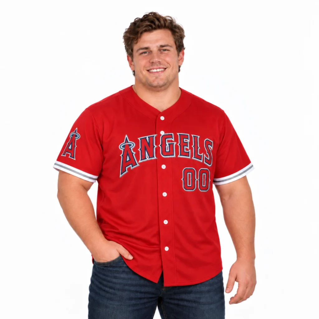 Los Angeles Angels Red Baseball Jersey – Stunning Fan Style