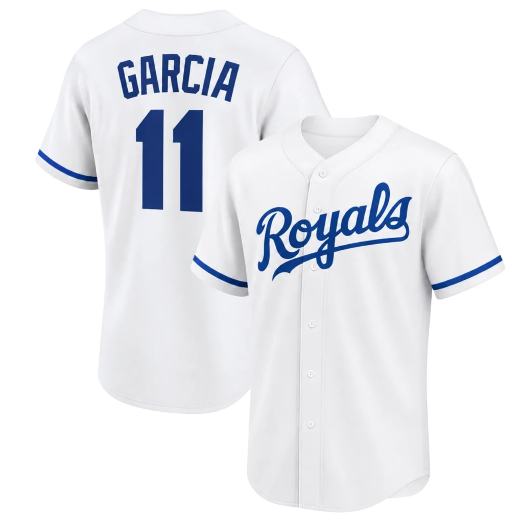 Maikel Garcia Royals White Home Jersey – Bold Kansas City Style