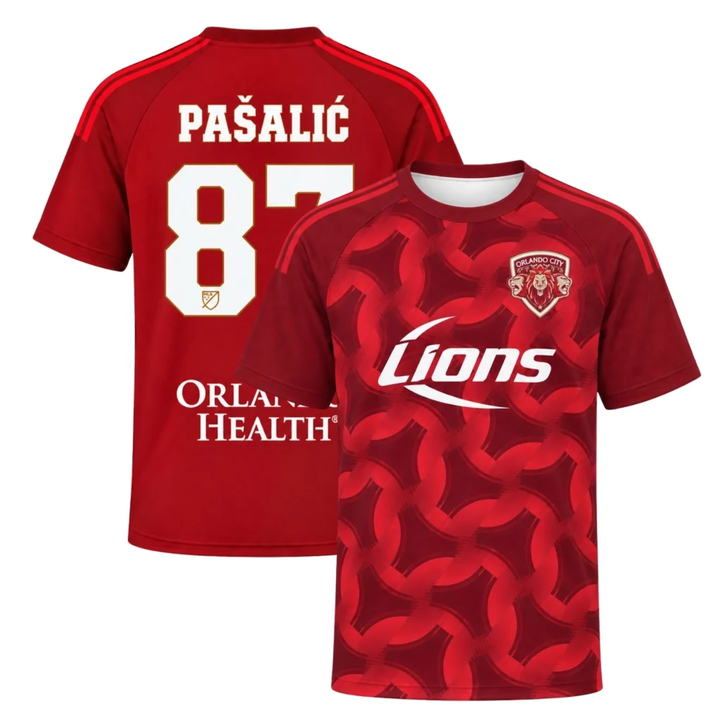 Marco Pasalic Orlando City SC Jersey Bold Red Archive