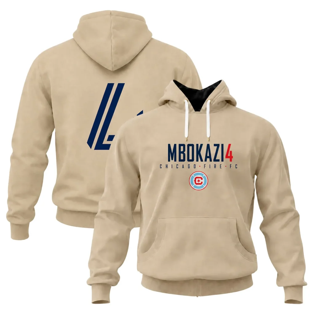 Mbekezeli Mbokazi Chicago Fire Hoodie Exclusive Team Apparel