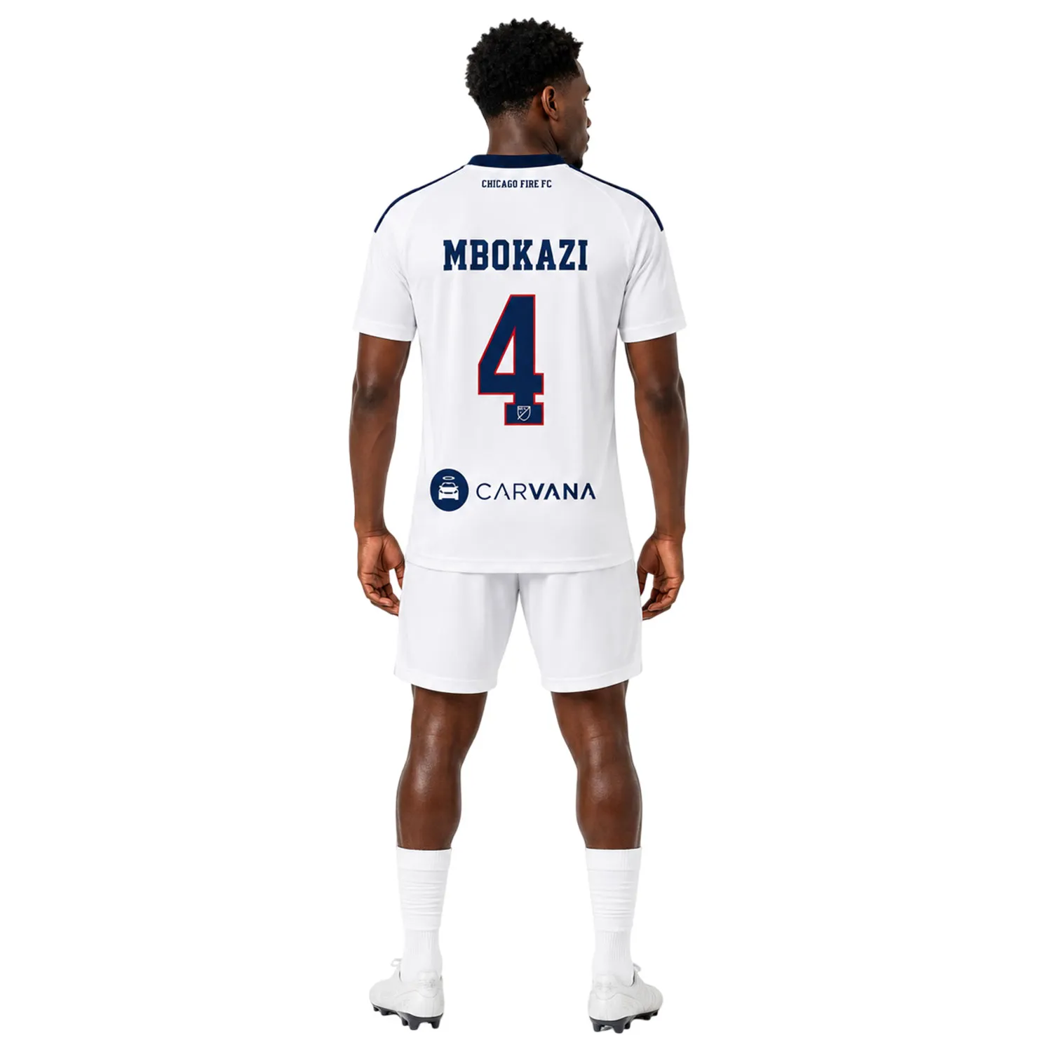 Mbekezeli Mbokazi White Jersey with Epic Chicago Fire FC Fan Apparel - Image 4