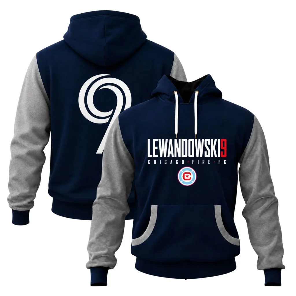 Men's Chicago Fire Lewandowski Hoodie Bold Fanwear