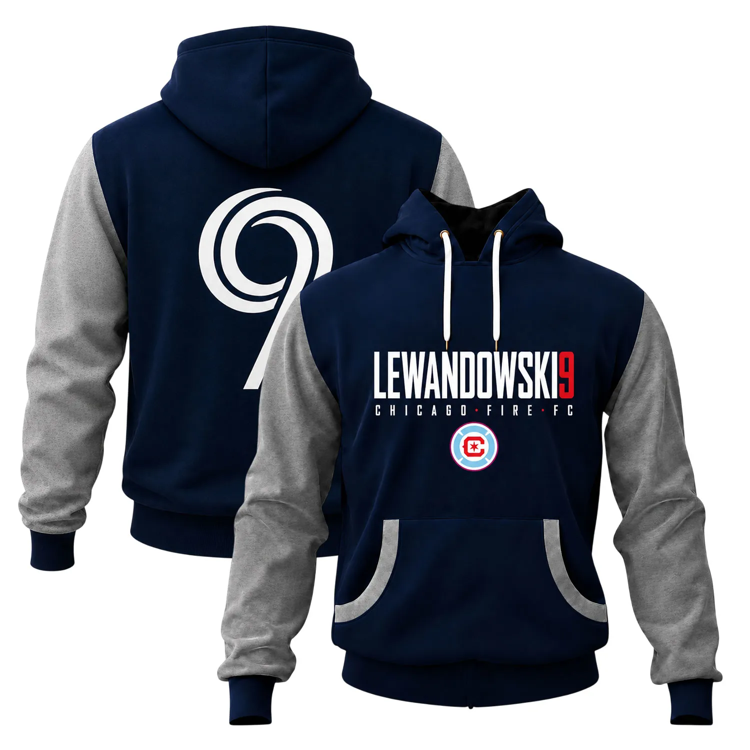 Men's Chicago Fire Lewandowski Hoodie Bold Fanwear