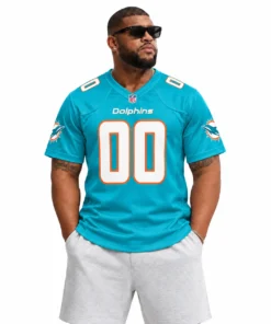 Miami Dolphins Aqua Jersey - Personalized Bold Gameday Pride