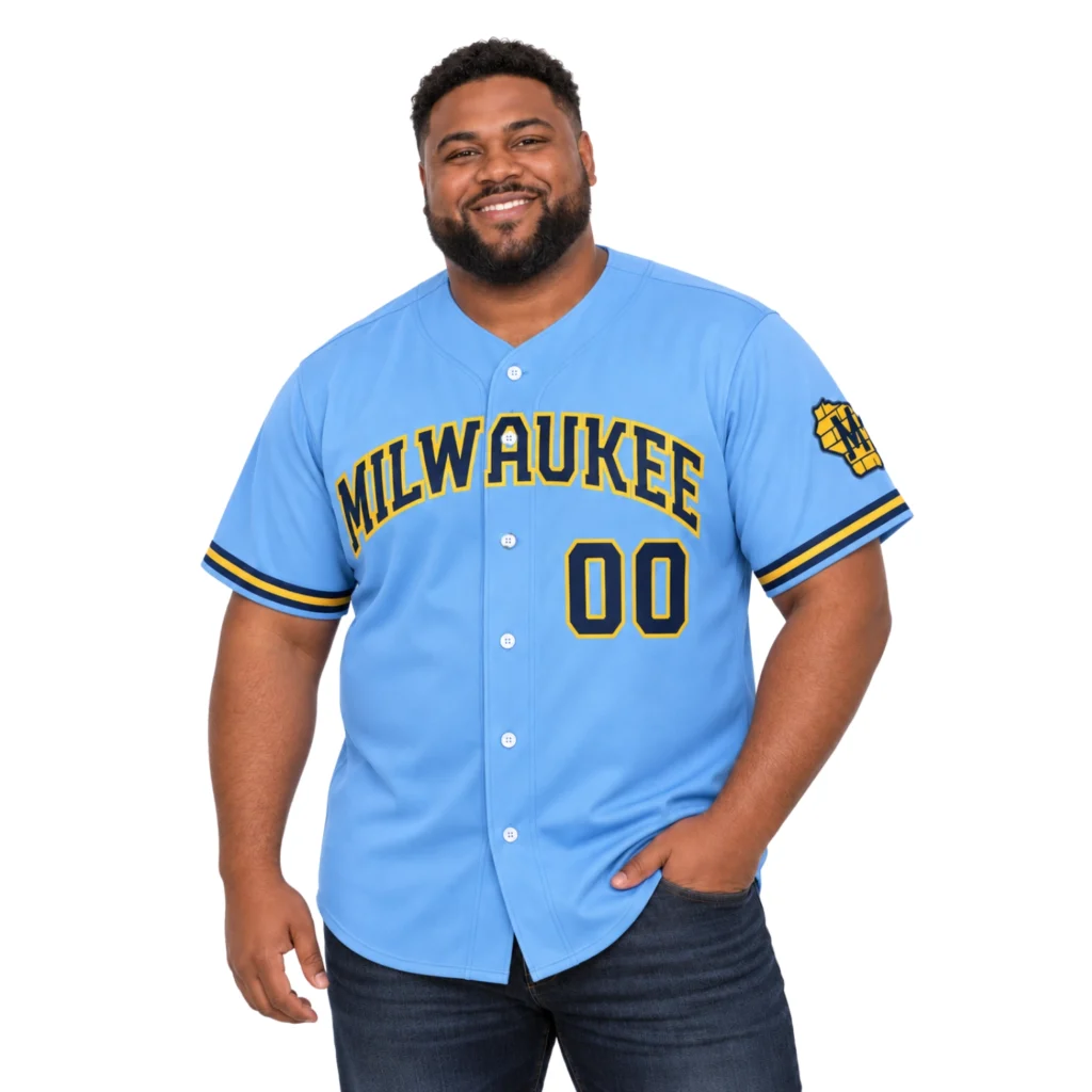 Milwaukee Brewers Away Blue Custom Jersey – Stunning Fan Gear