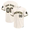 Milwaukee Brewers Cream Home Custom Jersey – Bold Fan Style