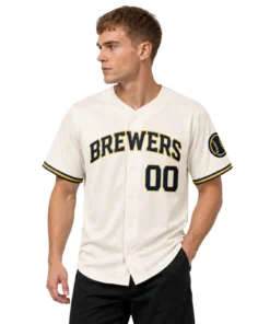 Milwaukee Brewers Cream Home Custom Jersey – Bold Fan Style