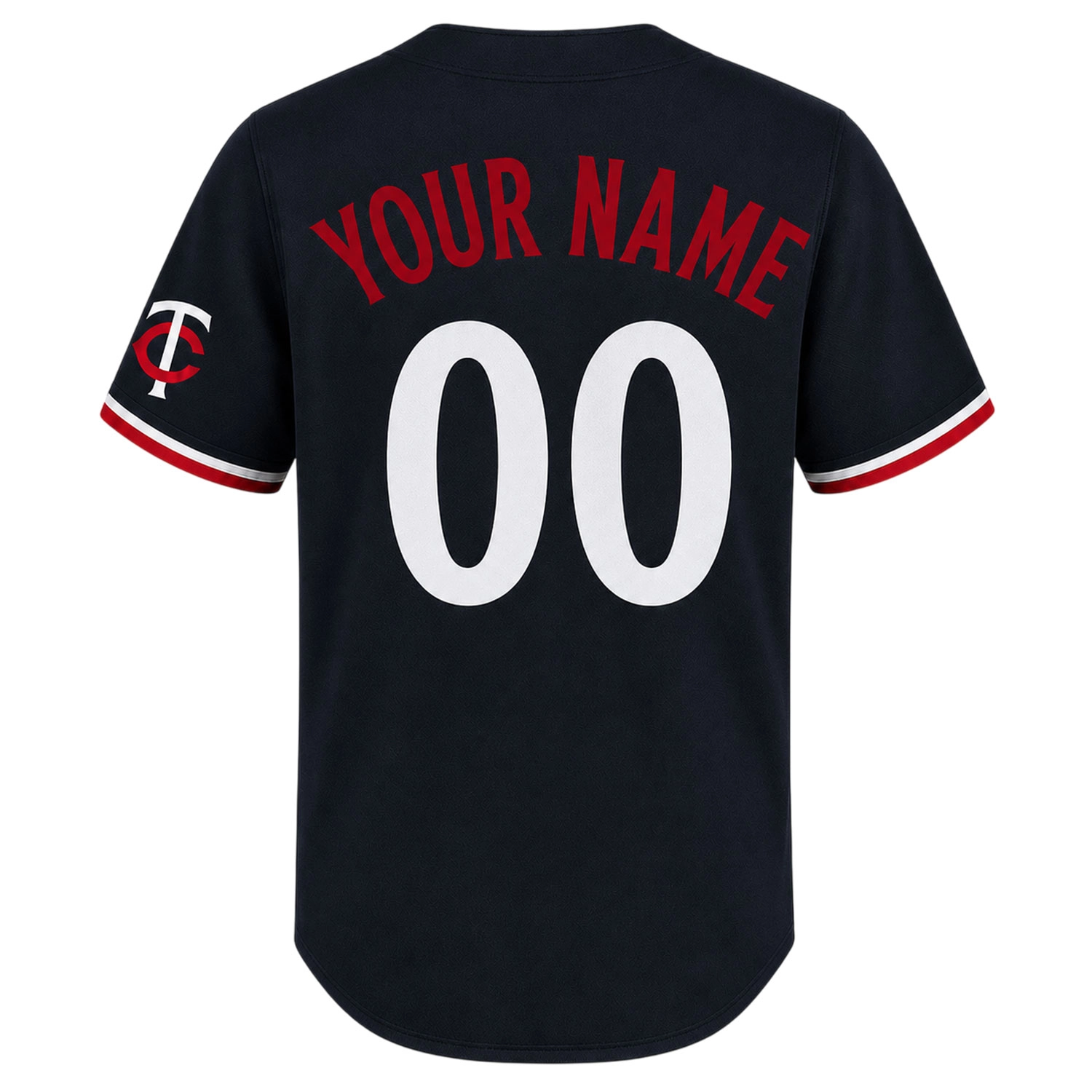 Minnesota Baseball Jersey Custom Exclusive Navy Style - Image 3