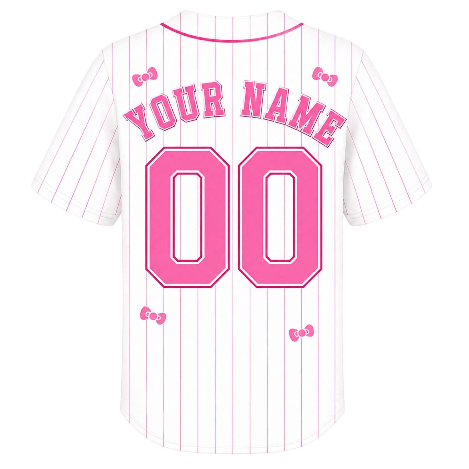 Minnesota Twins Hello Kitty Jersey Adorable Pink Pinstripe - Image 3