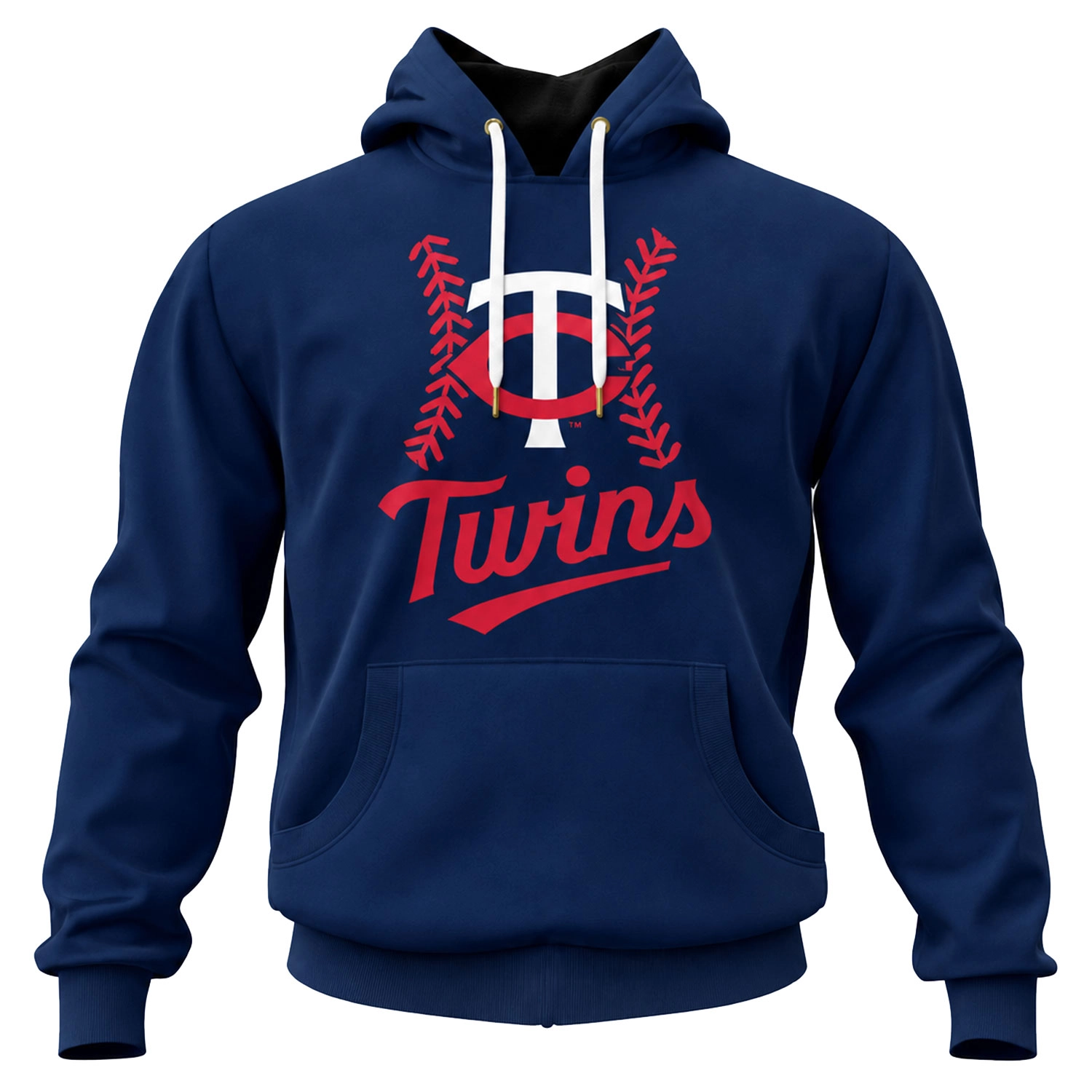 Minnesota Twins Hoodie Bold Navy Baseball Style - Image 2