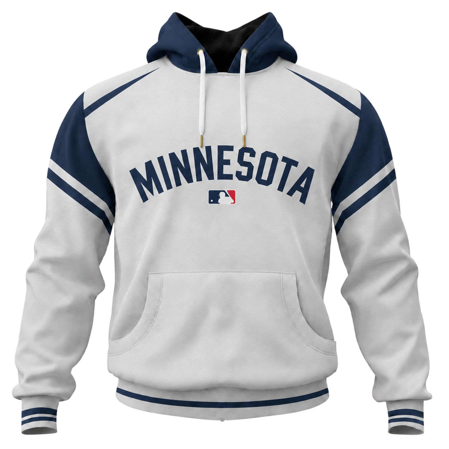 Minnesota Twins Pullover Hoodie Essential Gray Navy Style - Image 2