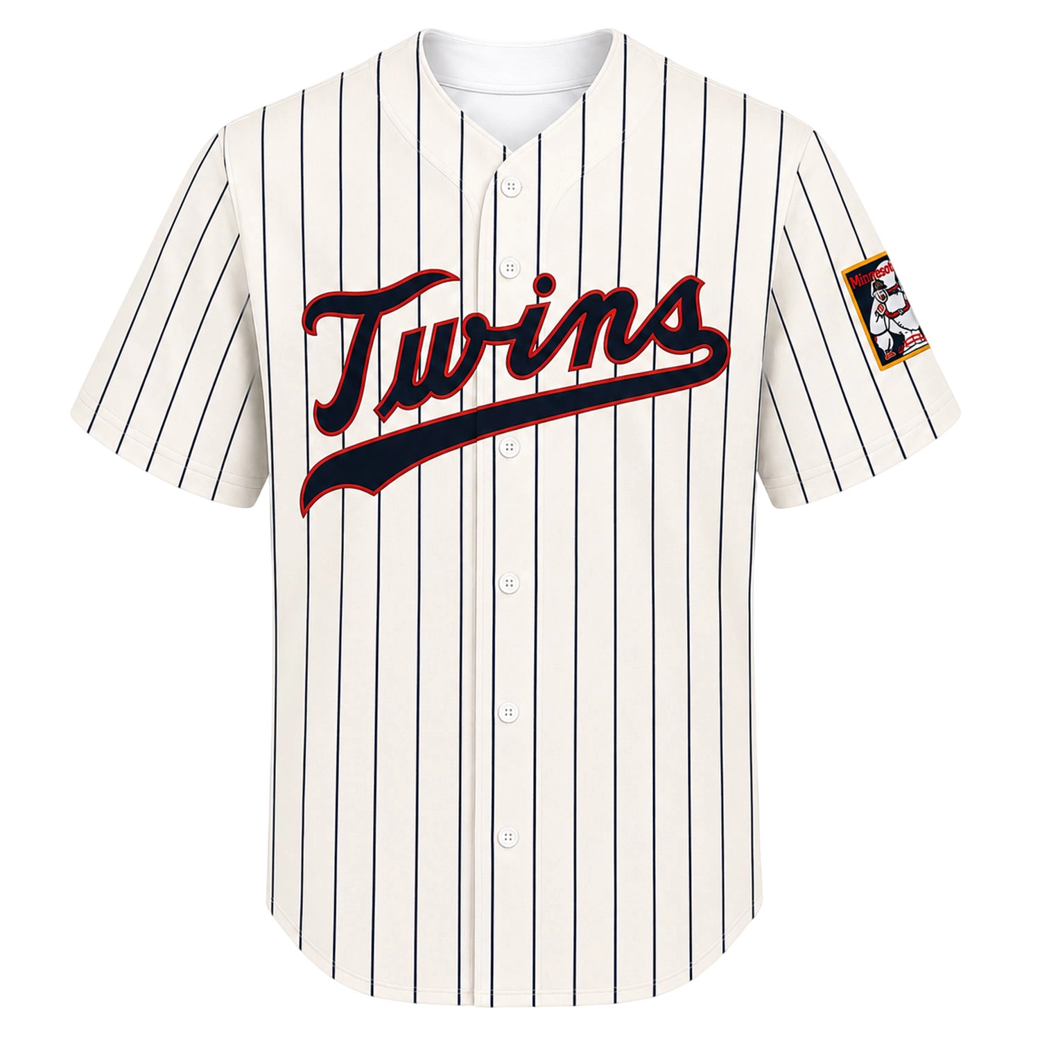 Minnesota Twins Retro Pinstripe Jersey 2026 Bold Cream - Image 2
