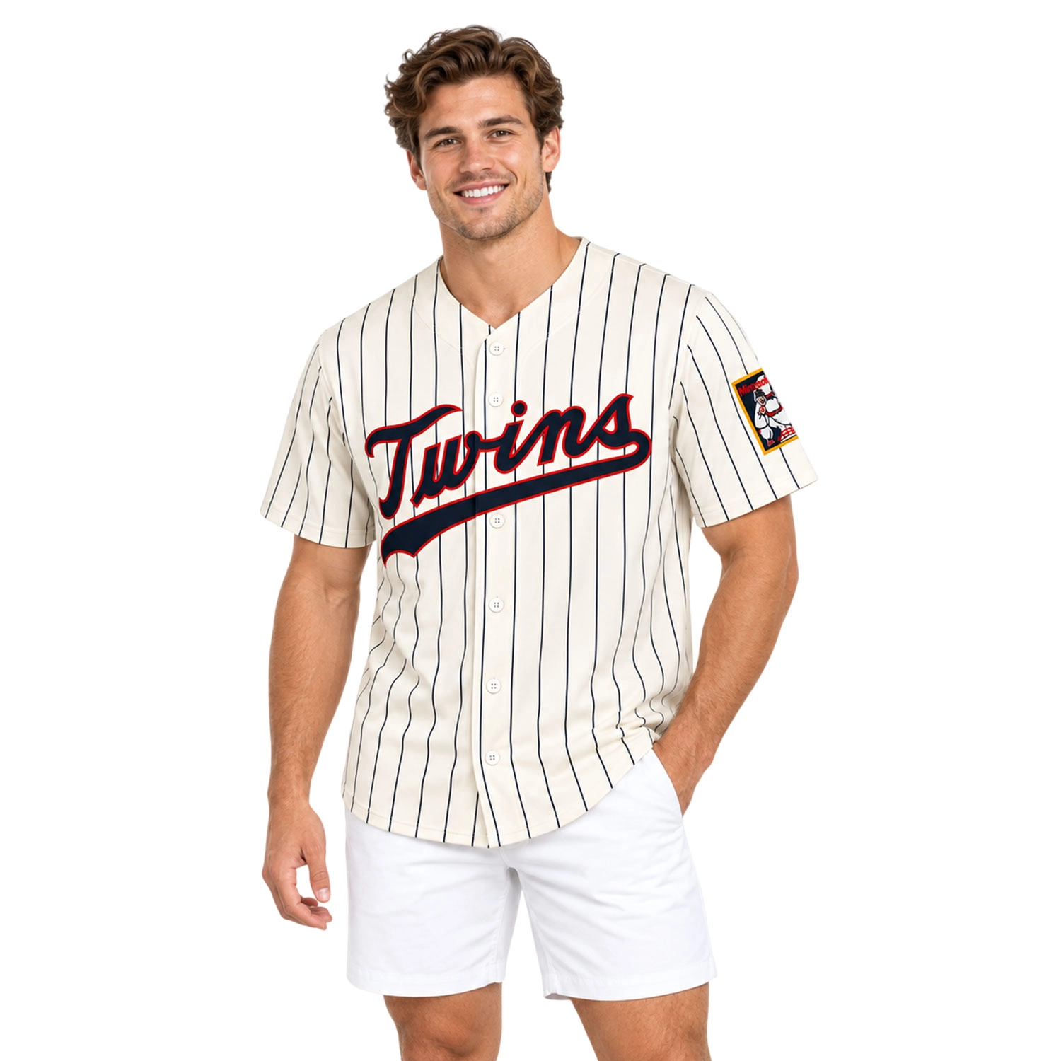 Minnesota Twins Retro Pinstripe Jersey 2026 Bold Cream - Image 4