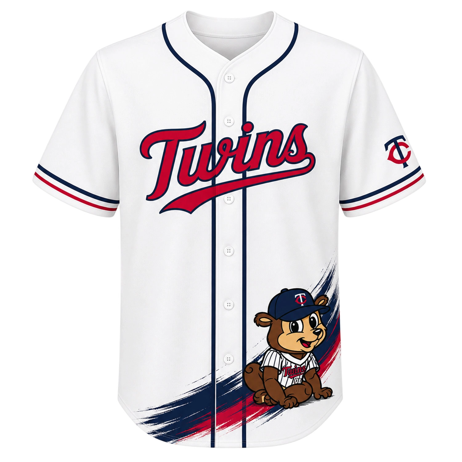 Minnesota Twins TC Bear Jersey Charming White - Image 2