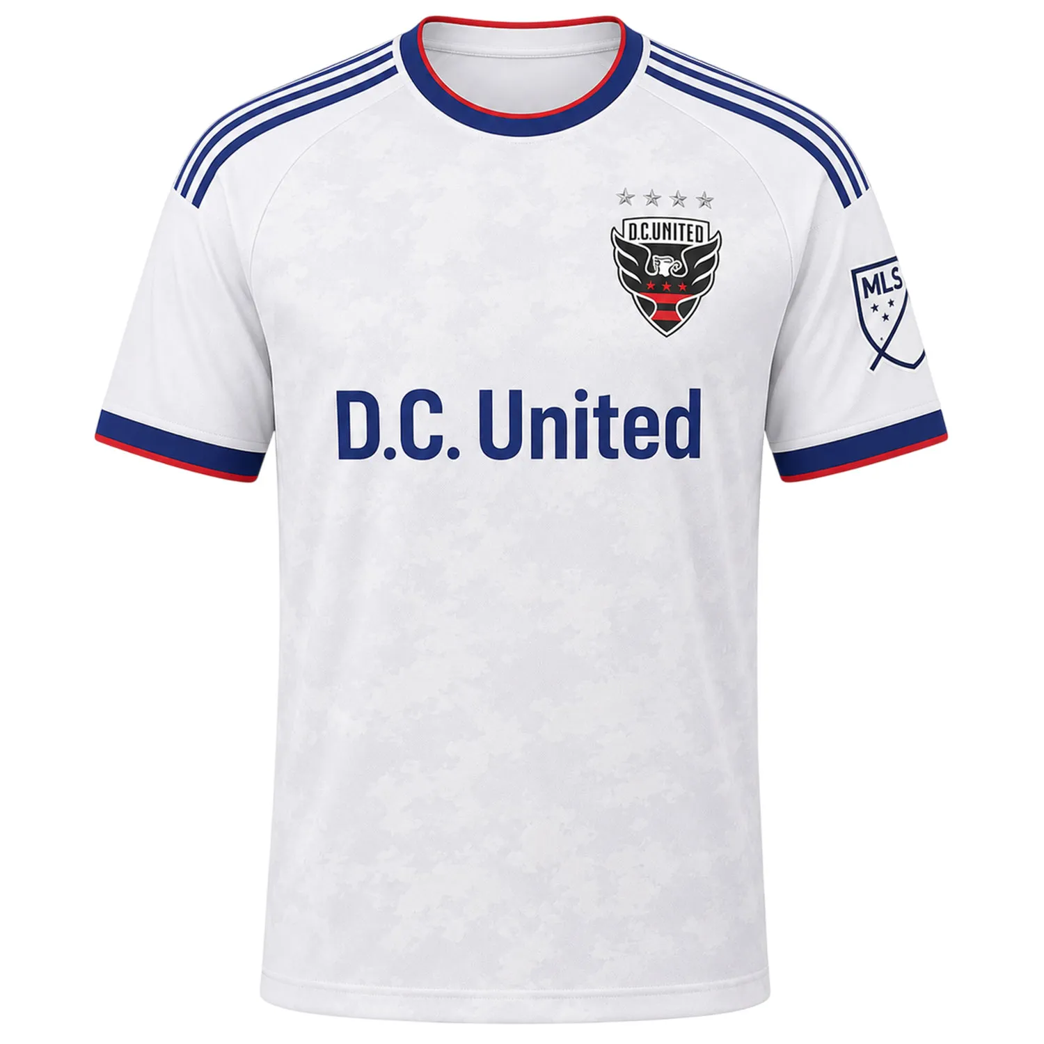 MLS DC United White Jersey Custom – Dynamic Teamwear - Image 2