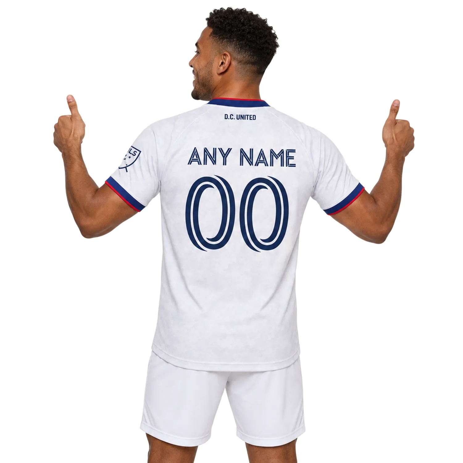 MLS DC United White Jersey Custom – Dynamic Teamwear - Image 4