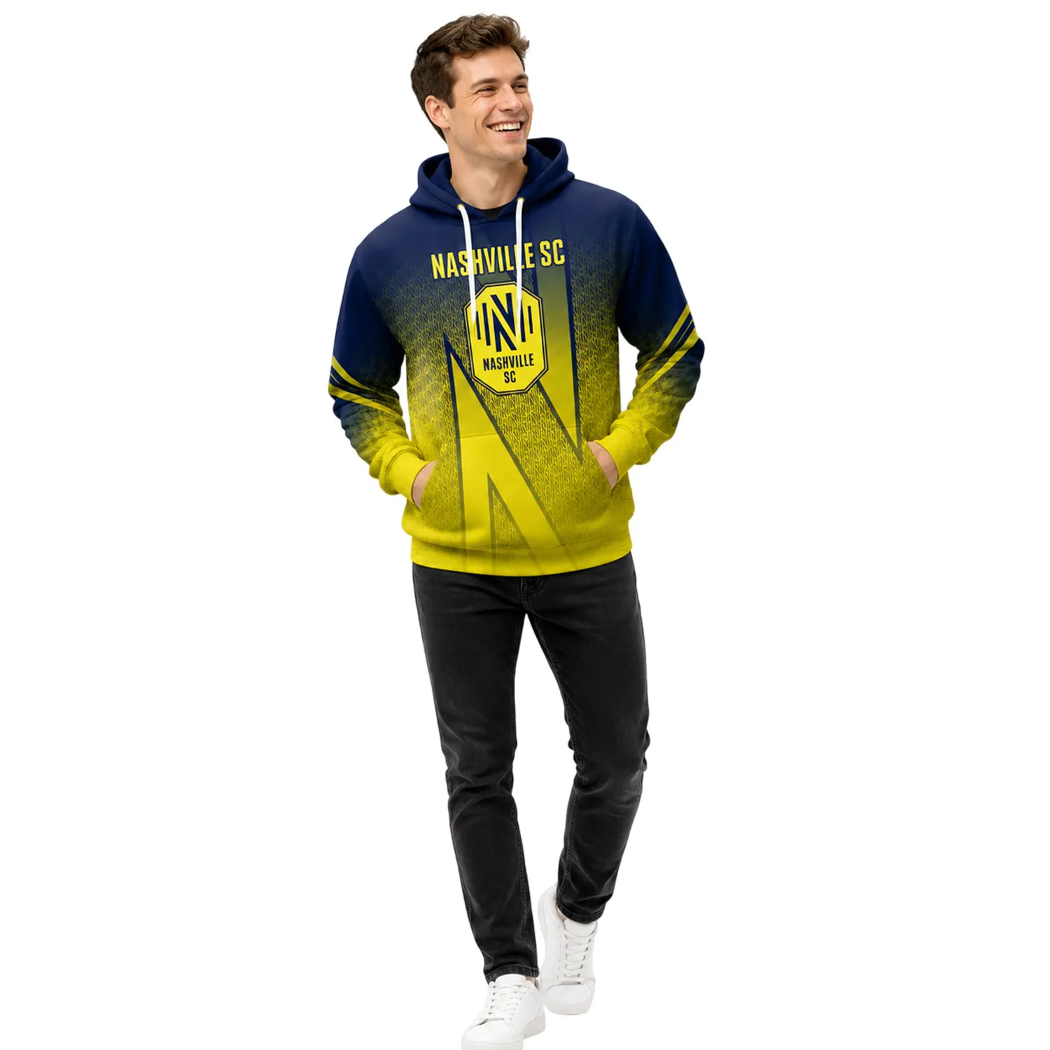 Nashville SC Hoodie Custom Stunning Name and Number - Image 4