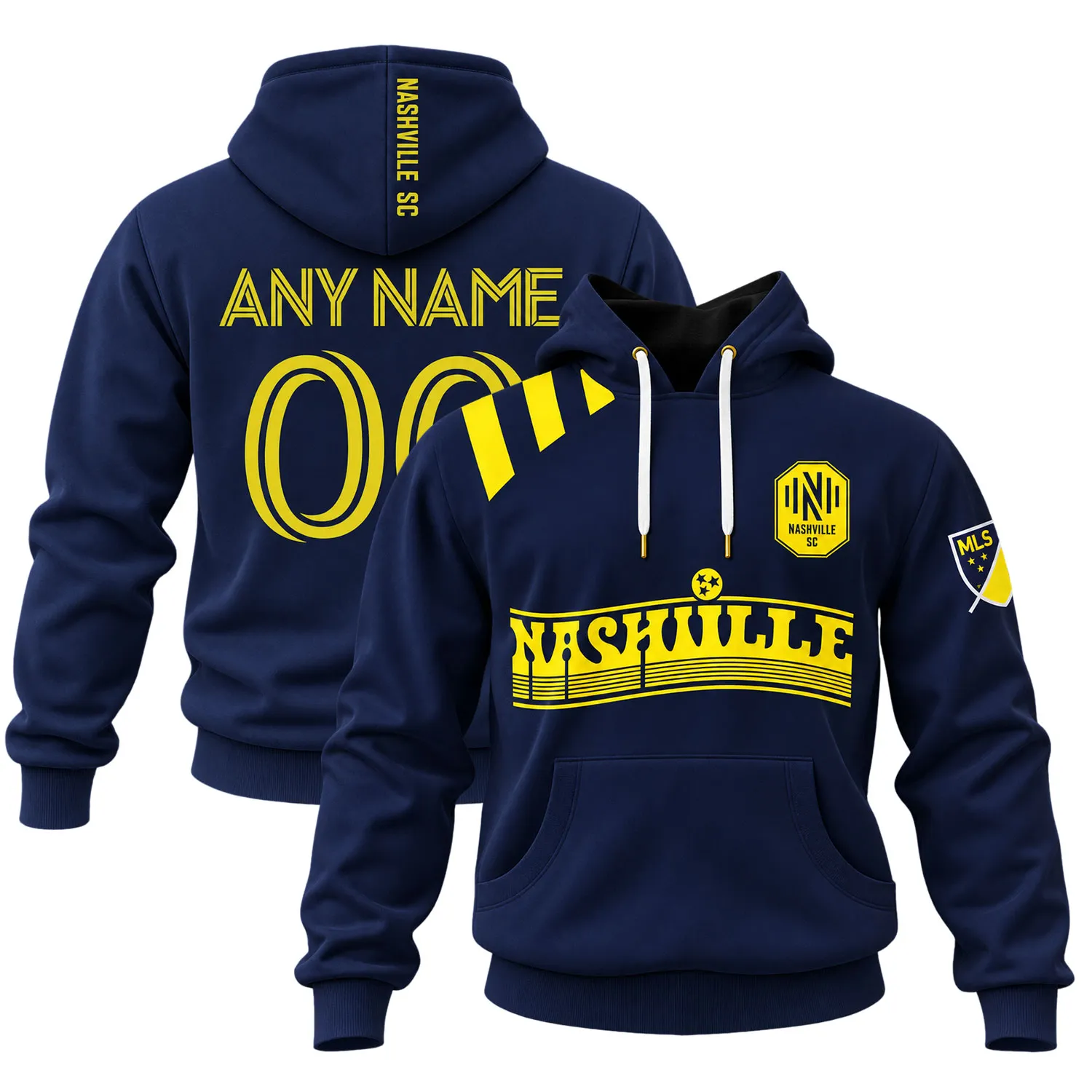 Nashville SC Pullover Hoodie Bold Skyline Look