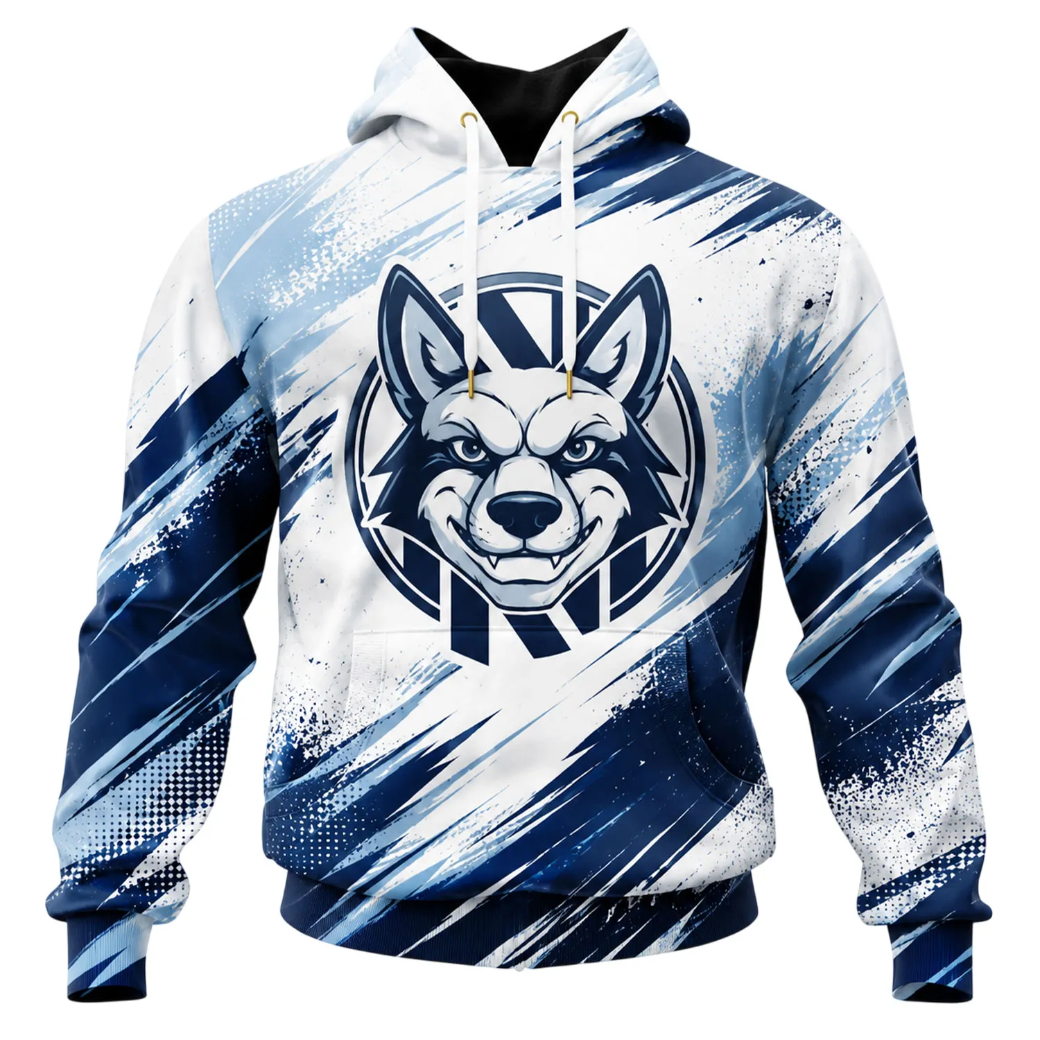 Nashville SC Pullover Hoodie Custom Stunning Ice White Crest - Image 2