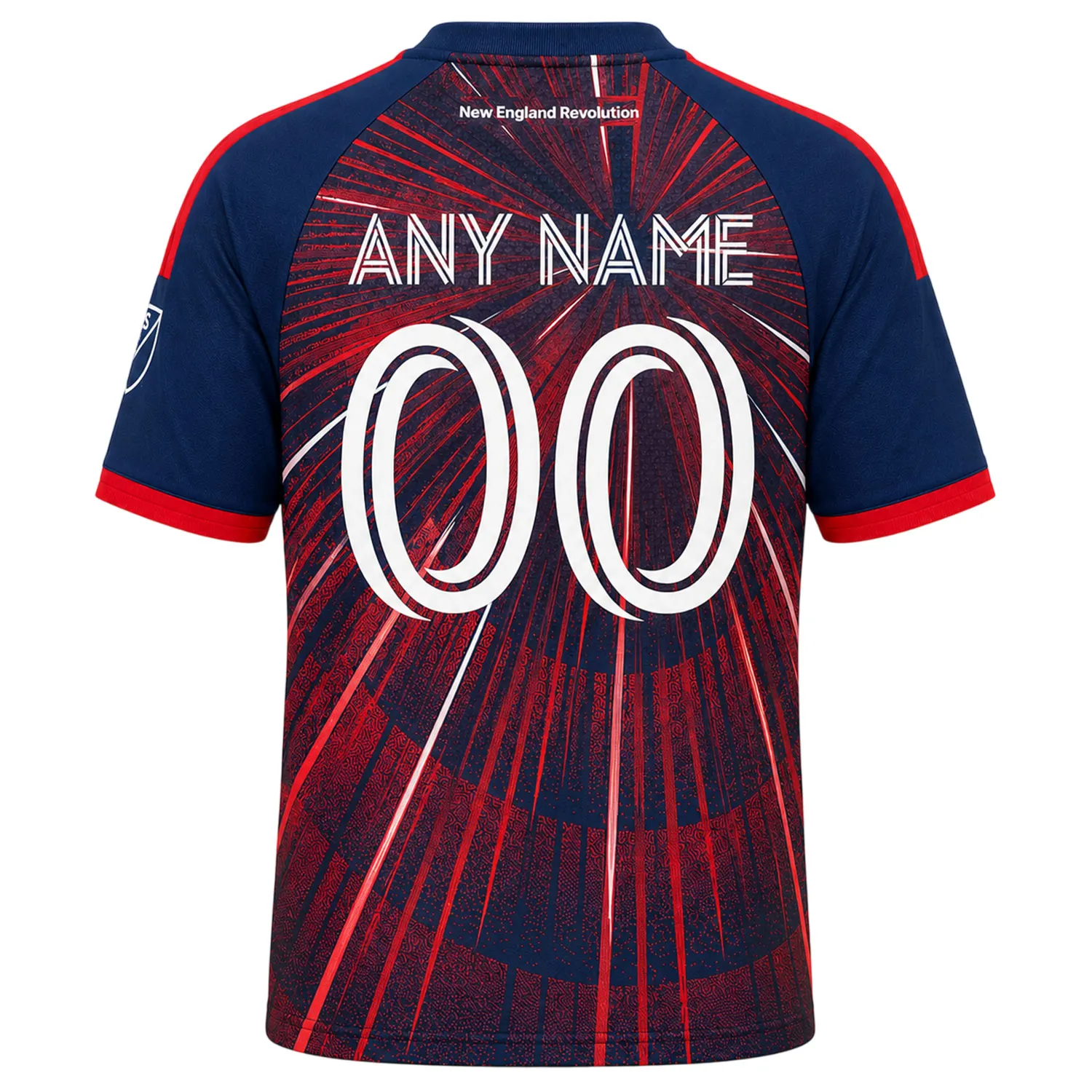 NE Revolution Red Jersey Custom – Elite Fan Style - Image 3