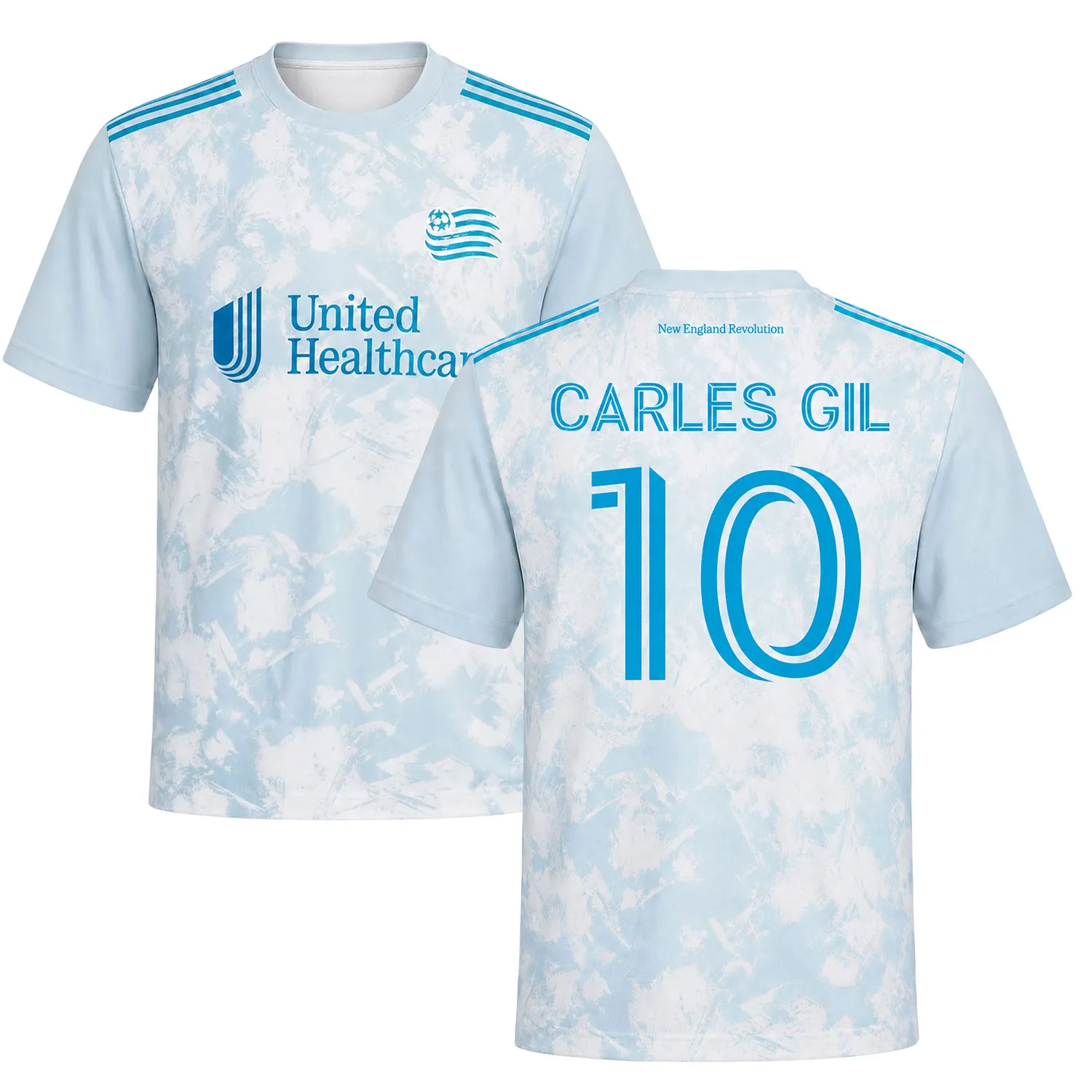NE Revolution White Jersey Carles Gil – Legendary Merch Sport