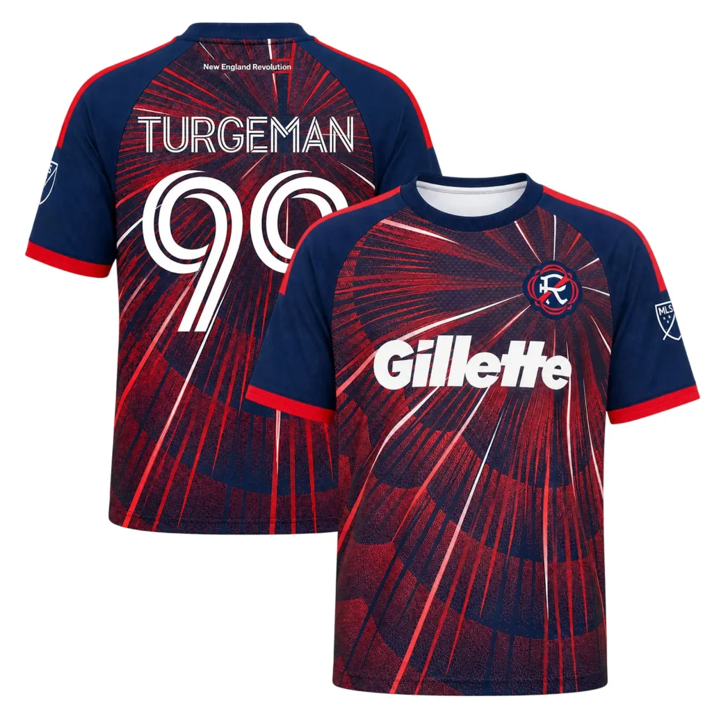 New England Revs Jersey Turgeman Unique Fan Apparel