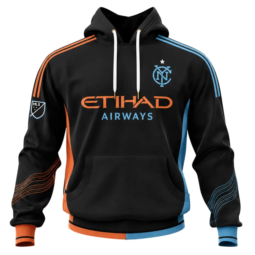 New York City FC Hoodie Black Custom – Bold Merch Sport