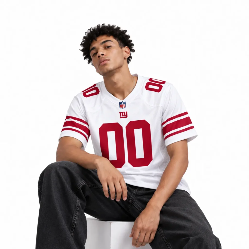 New York Giants White Jersey - Custom Classic Game Day Look
