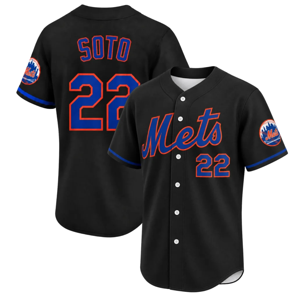New York Mets Juan Soto Black Jersey – Pride Baseball Style
