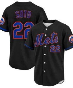 New York Mets Juan Soto Black Jersey – Pride Baseball Style