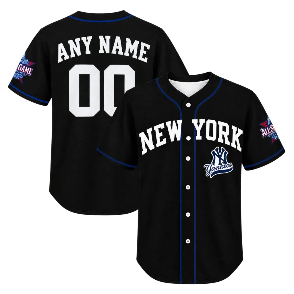 New York Yankees Jerseys Dynamic Black Style