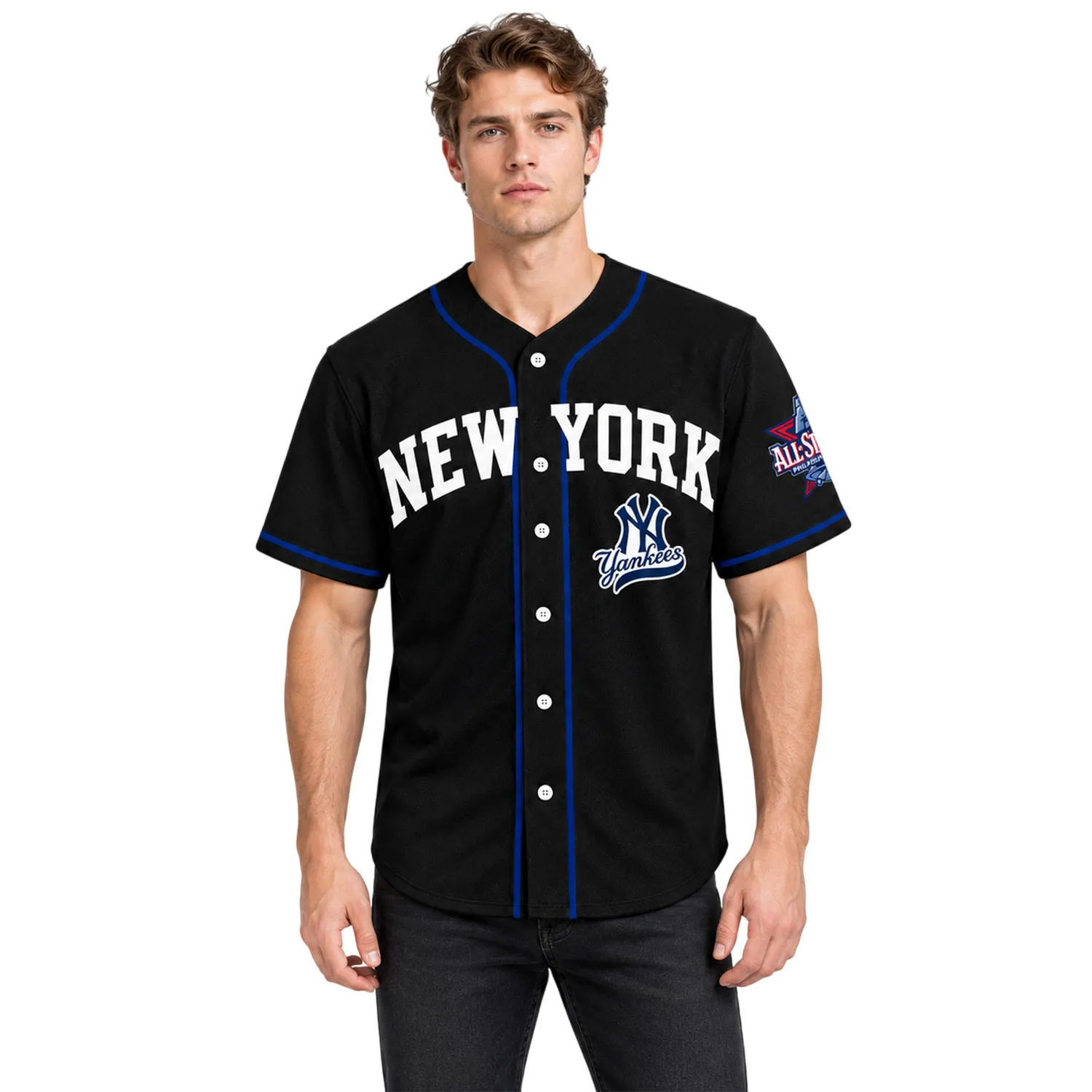 New York Yankees Jerseys Dynamic Black Style - Image 4