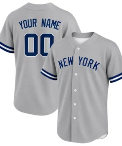 New York Yankees Personalized Gray Jersey – Bold Baseball Style