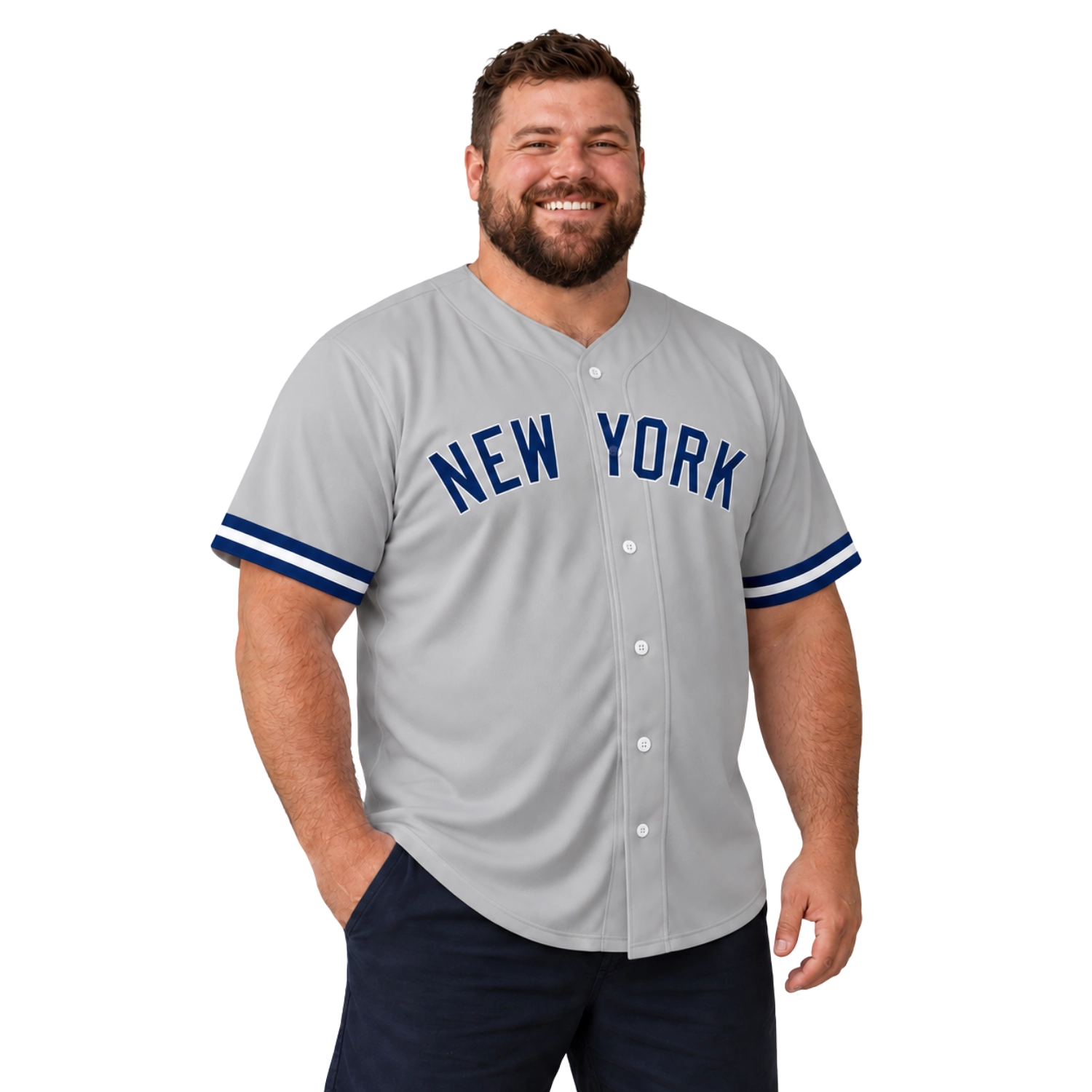 New York Yankees Personalized Gray Jersey – Bold Baseball Style