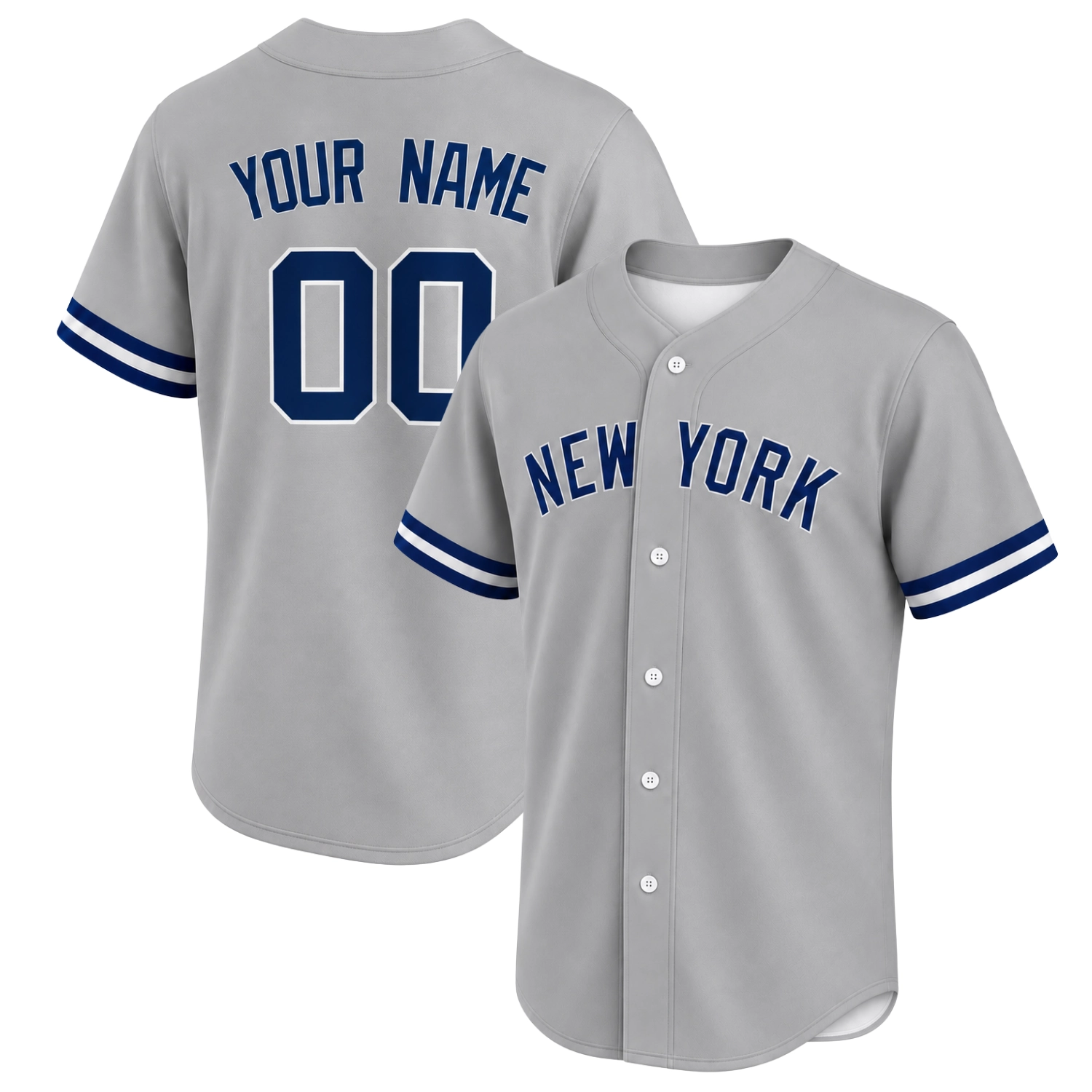 New York Yankees Personalized Gray Jersey – Bold Baseball Style