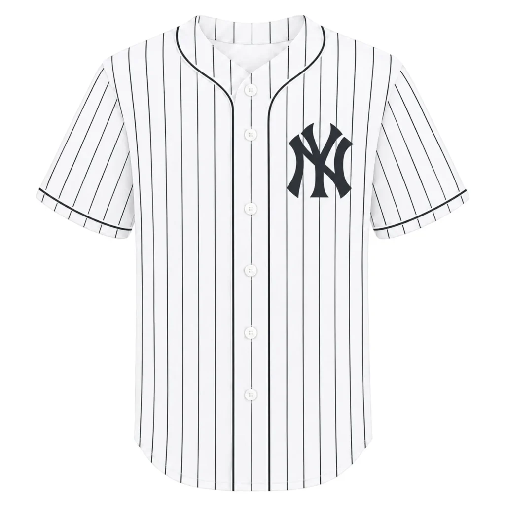 New York Yankees White Home Jersey Custom Epic Pinstripe