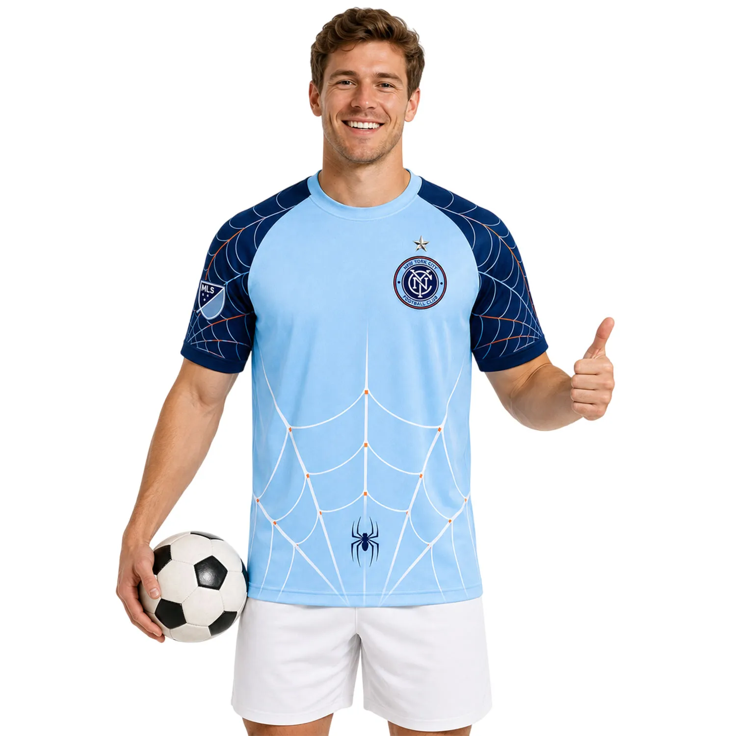 NYCFC Spiderman Custom Soccer Jersey – Astonishing - Image 4
