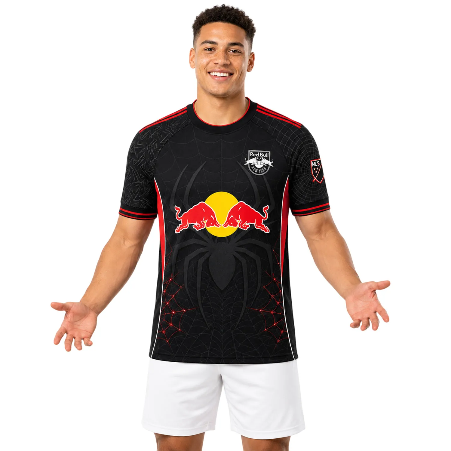NYRB x Spiderman Custom Fan Soccer Jersey – Exquisite Style - Image 4