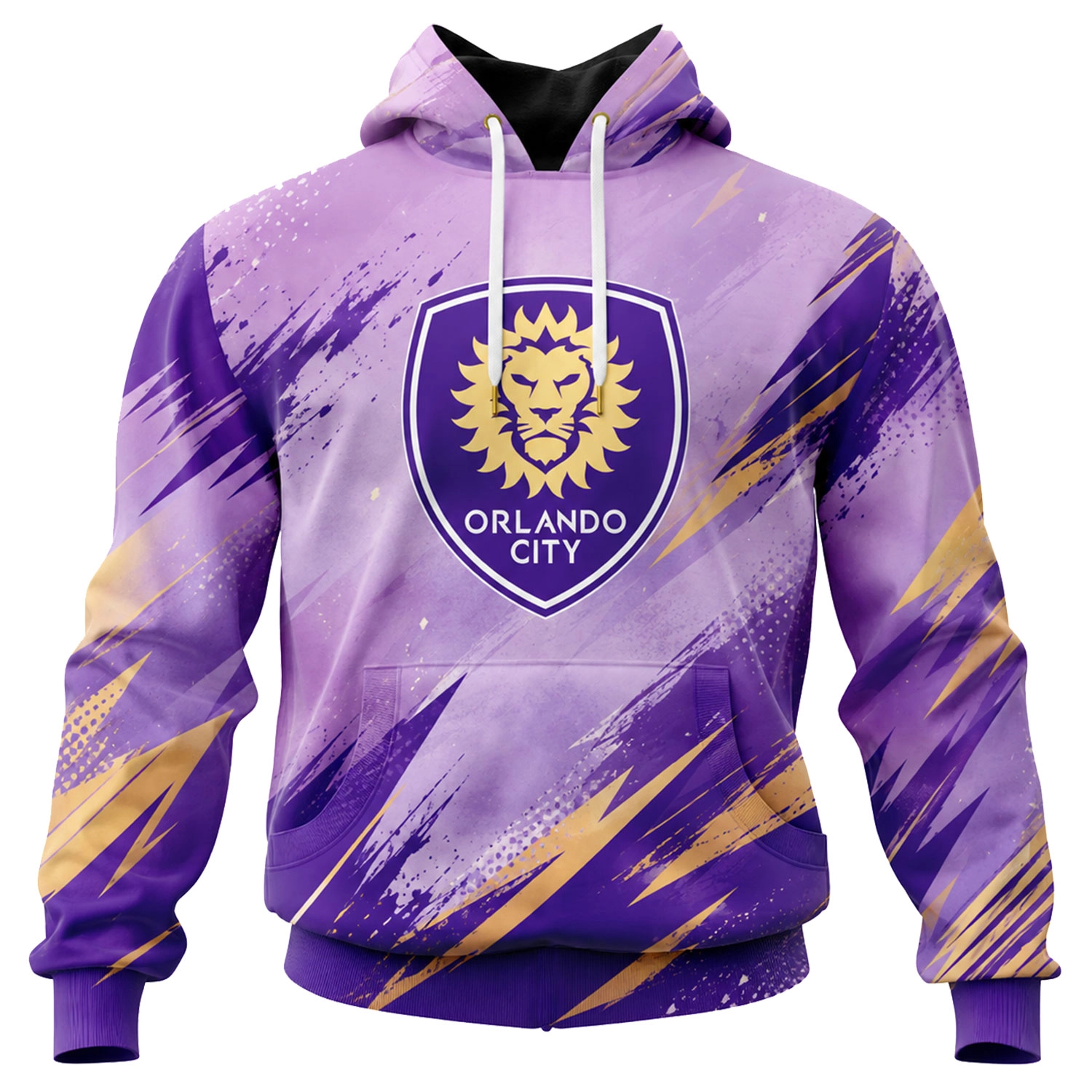 Orlando Soccer Hoodie Custom Stunning Purple Design - Image 2