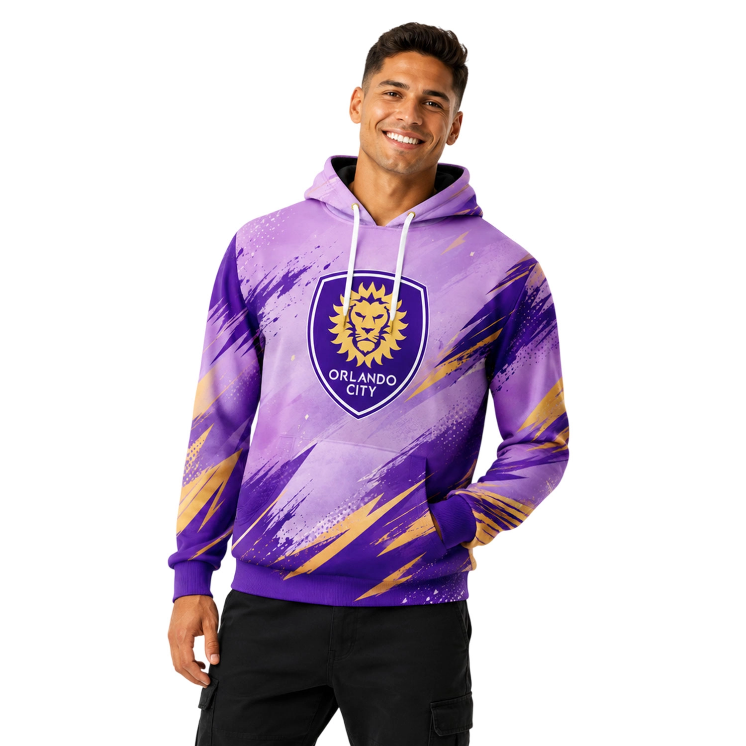 Orlando Soccer Hoodie Custom Stunning Purple Design - Image 4