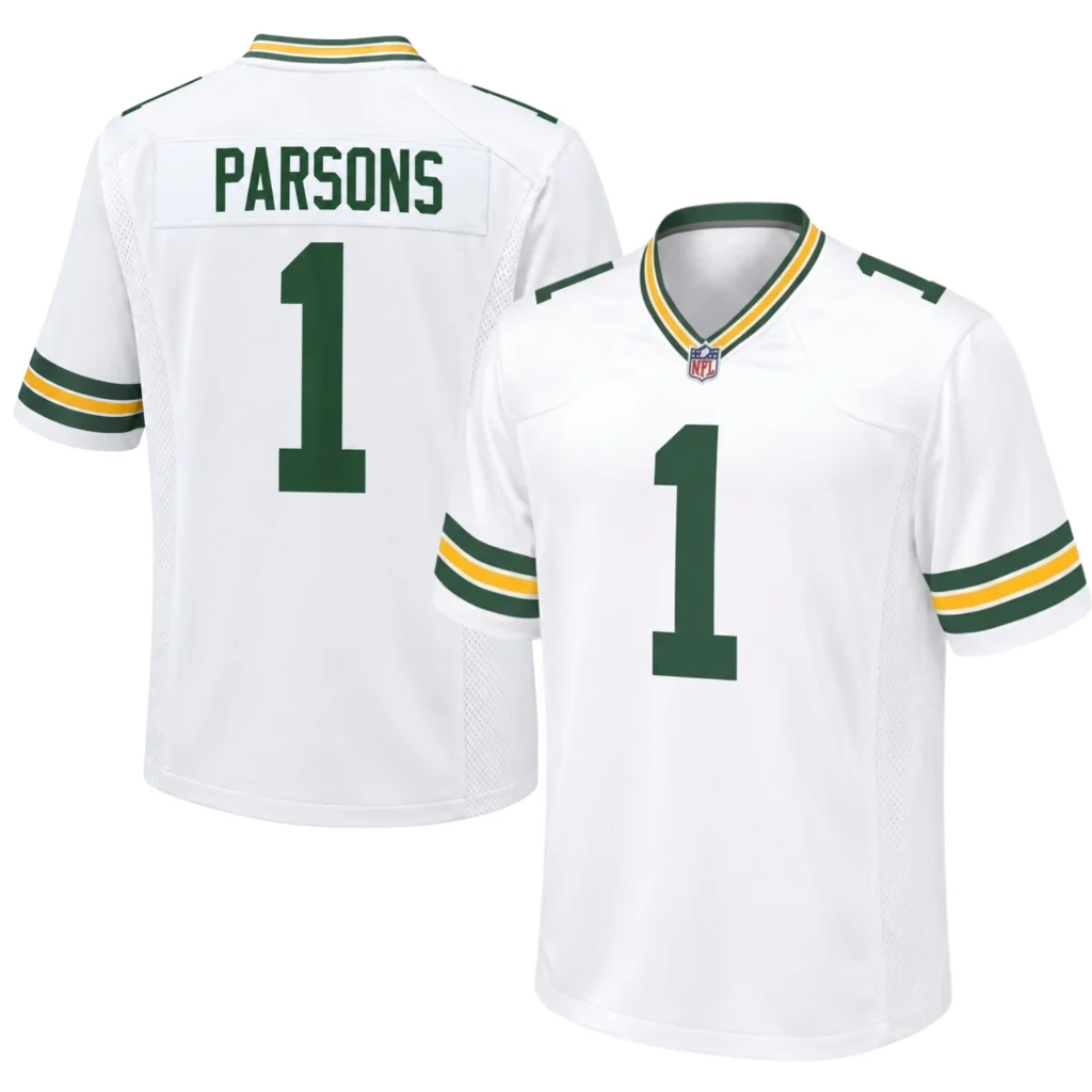 Packers Parsons White Game Player Jersey - Amazing Fan Gear