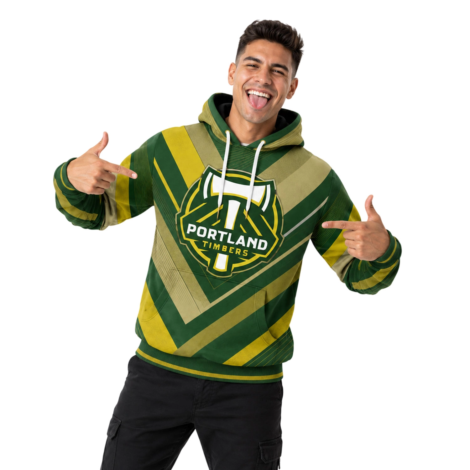 Portland Timbers Soccer Hoodie Custom Dynamic Green Style - Image 4
