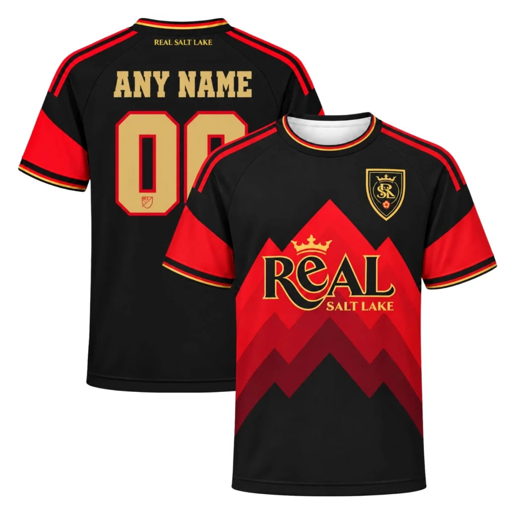 Real Salt Lake Black Jersey 2026 Bold Red Edition